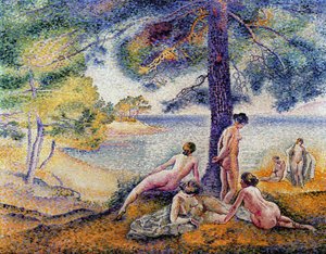 日陰で、1902 作： Henri Edmond Cross